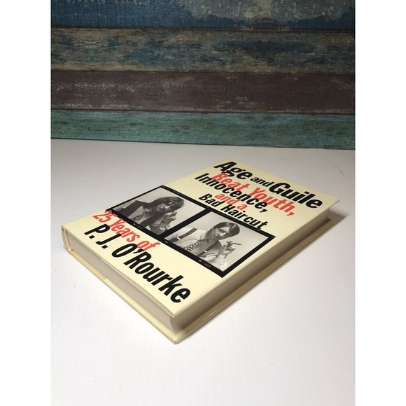 Accents Pj Orourke Signed Autographed Book Age And Guile Rare